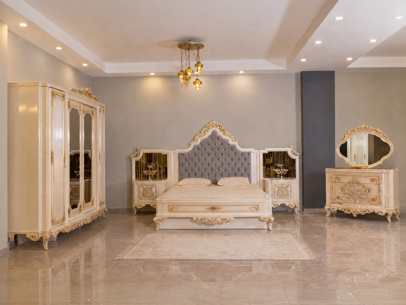 Gizem Traditional Hand Made Bedroom Set – Istanbul Furniture - Home of ...
