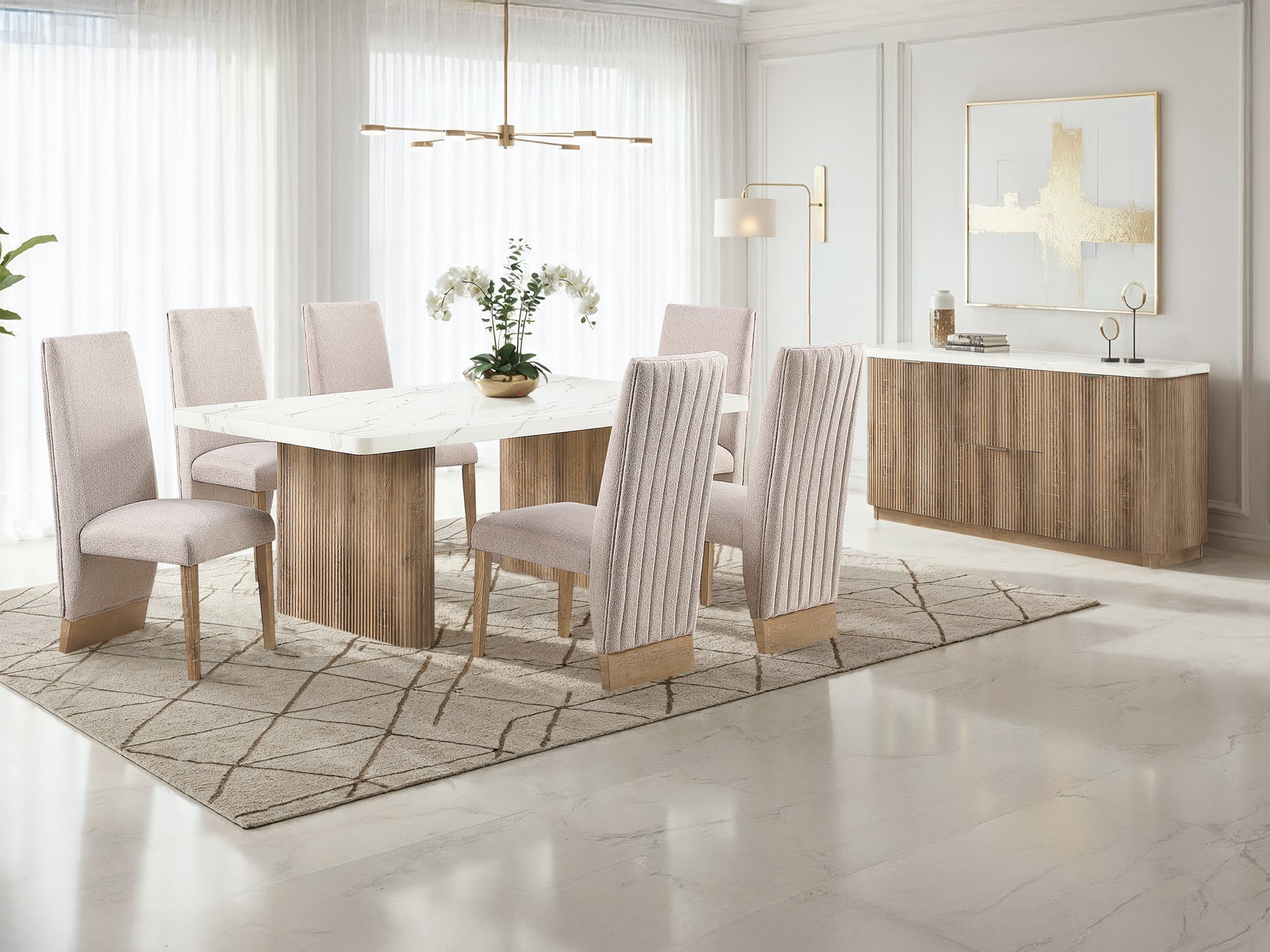 D2504 DT - D12 DC 6-8 Person Dining Room Set - Istanbul Furniture ...