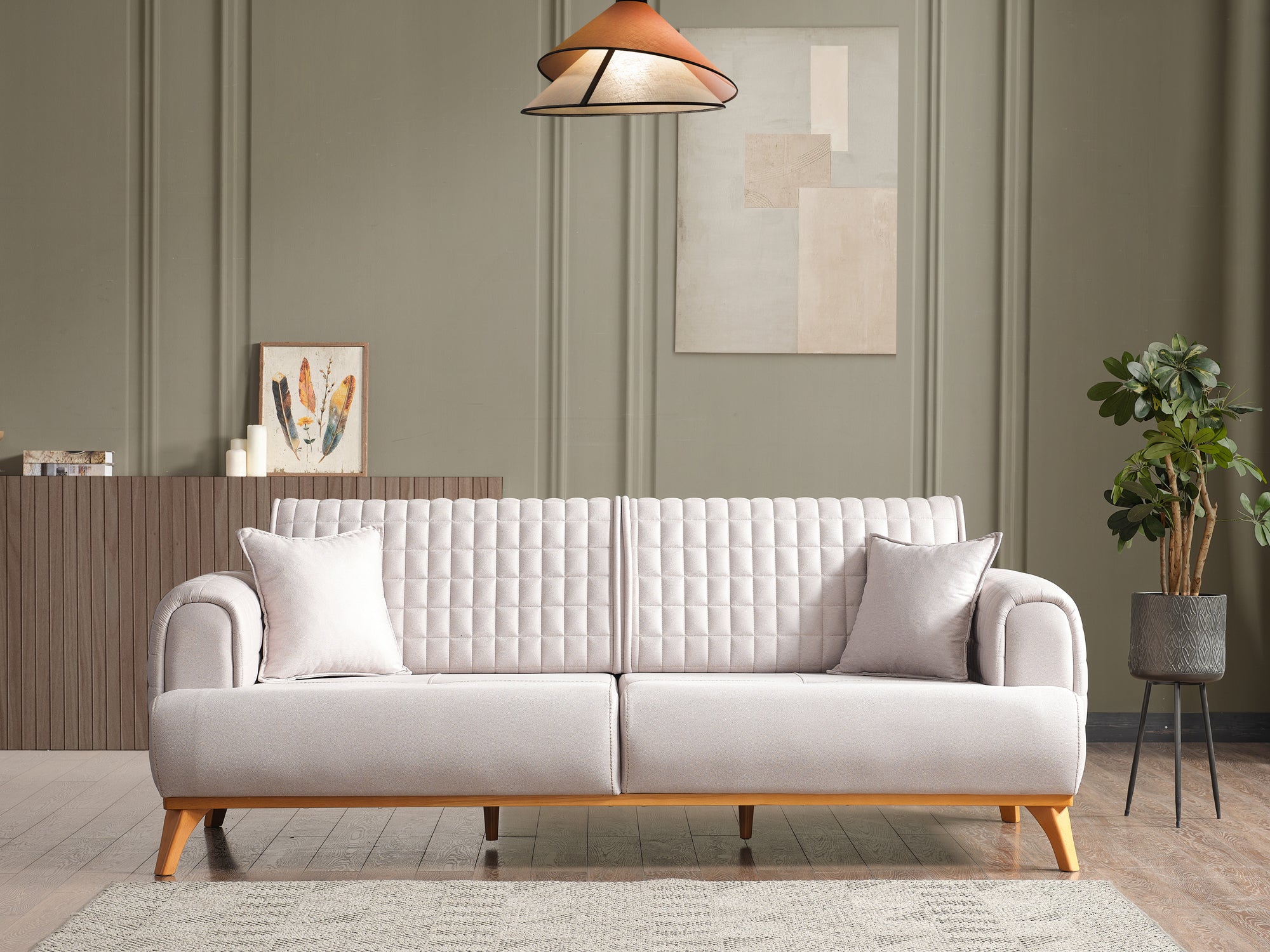 Hisar 85" Wide Extendable Sofa Istanbul Furniture Home of Unique