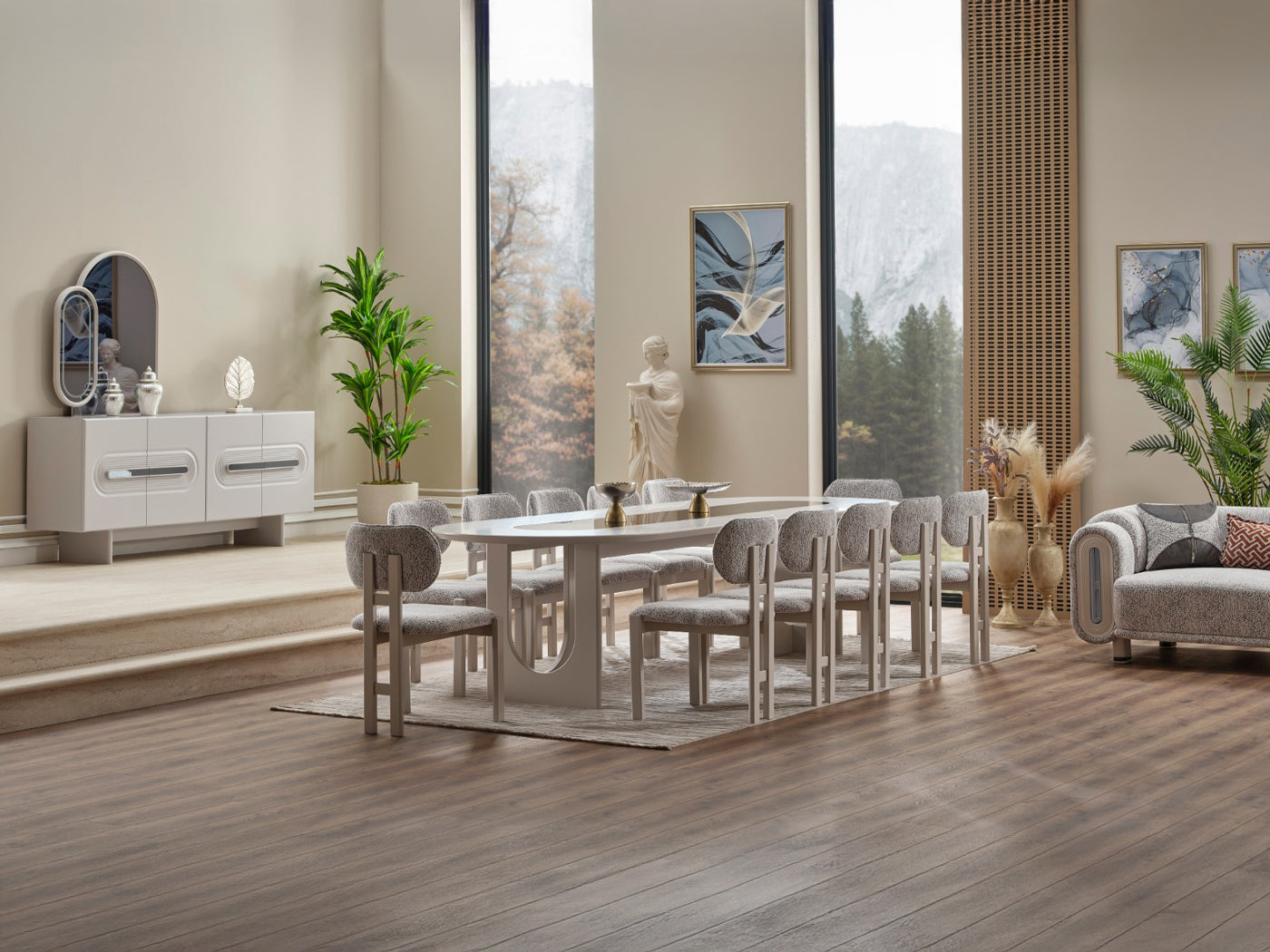 Parma Max 12 Person Dining Room Set – Istanbul Furniture - Home of ...