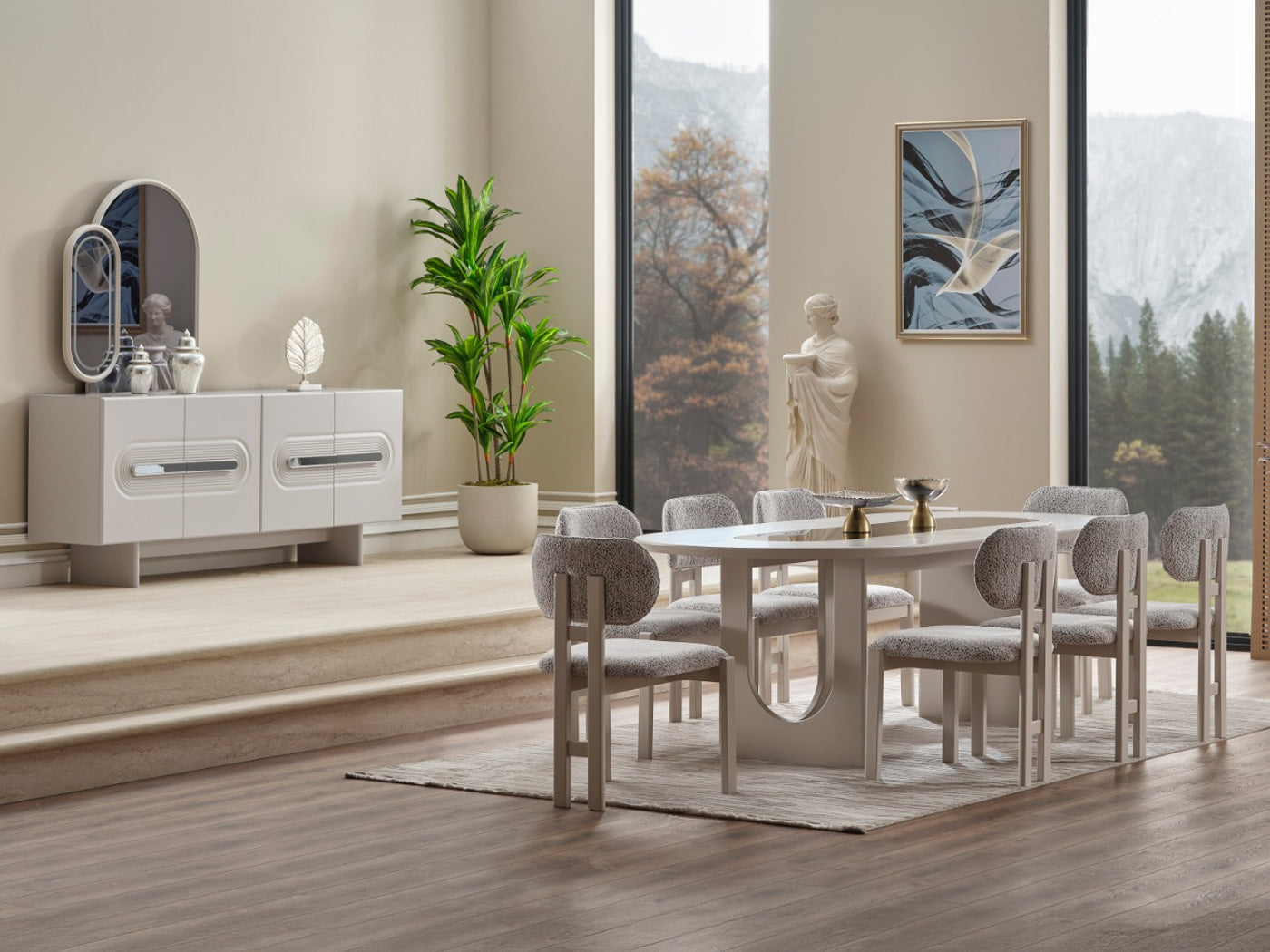 Parma Max 8 Person Dining Room Set – Istanbul Furniture - Home of ...