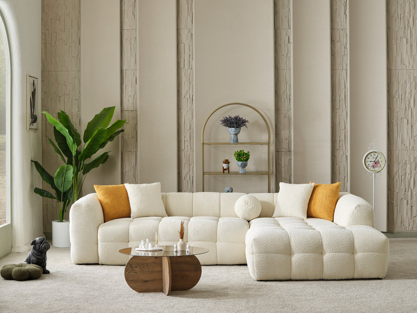 Teddy 118" Wide Sectional – Istanbul Furniture - Home of Unique Turkish ...