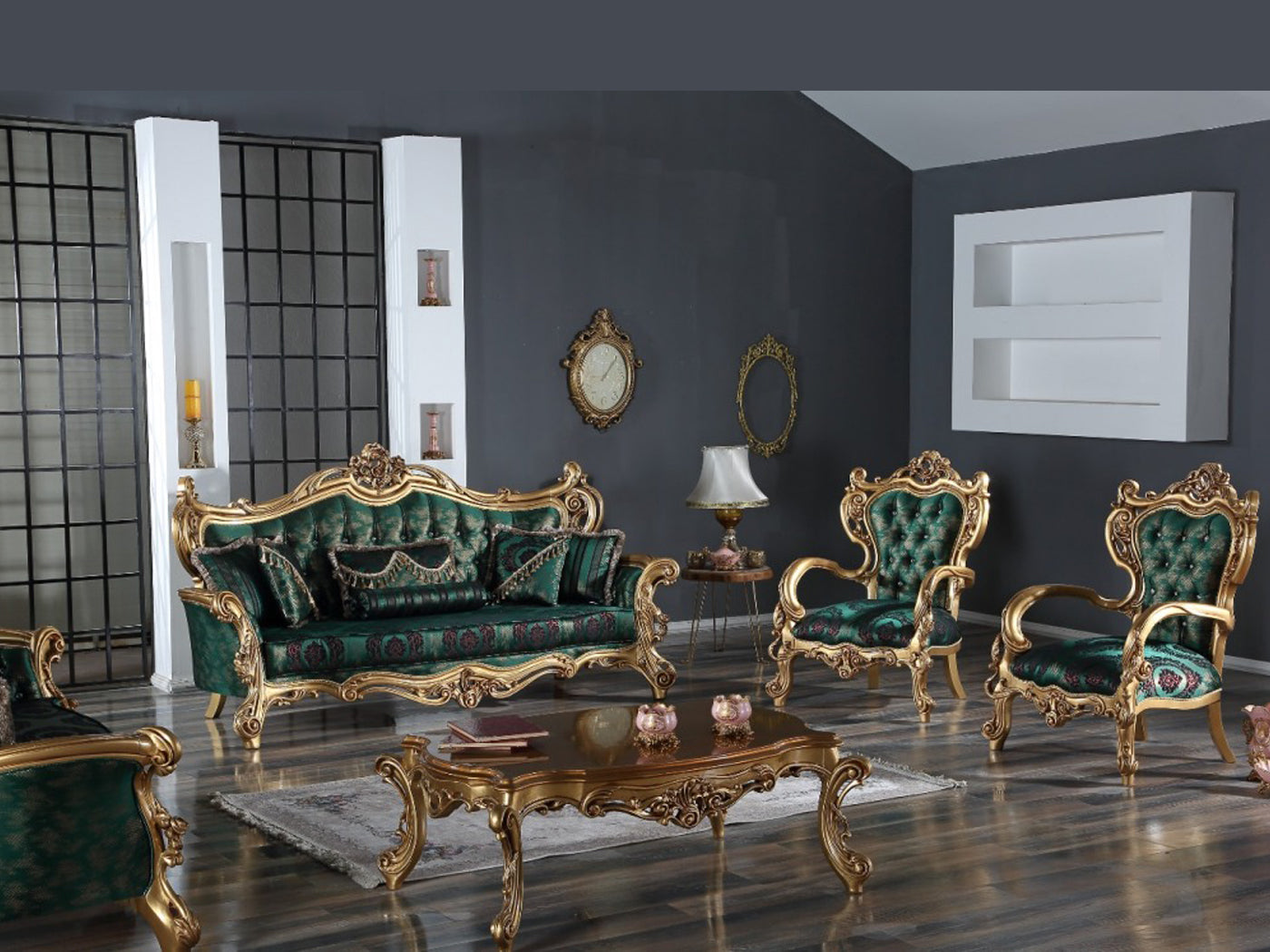 Sehrazat Traditional Living Room Set – Istanbul Furniture - Home of ...