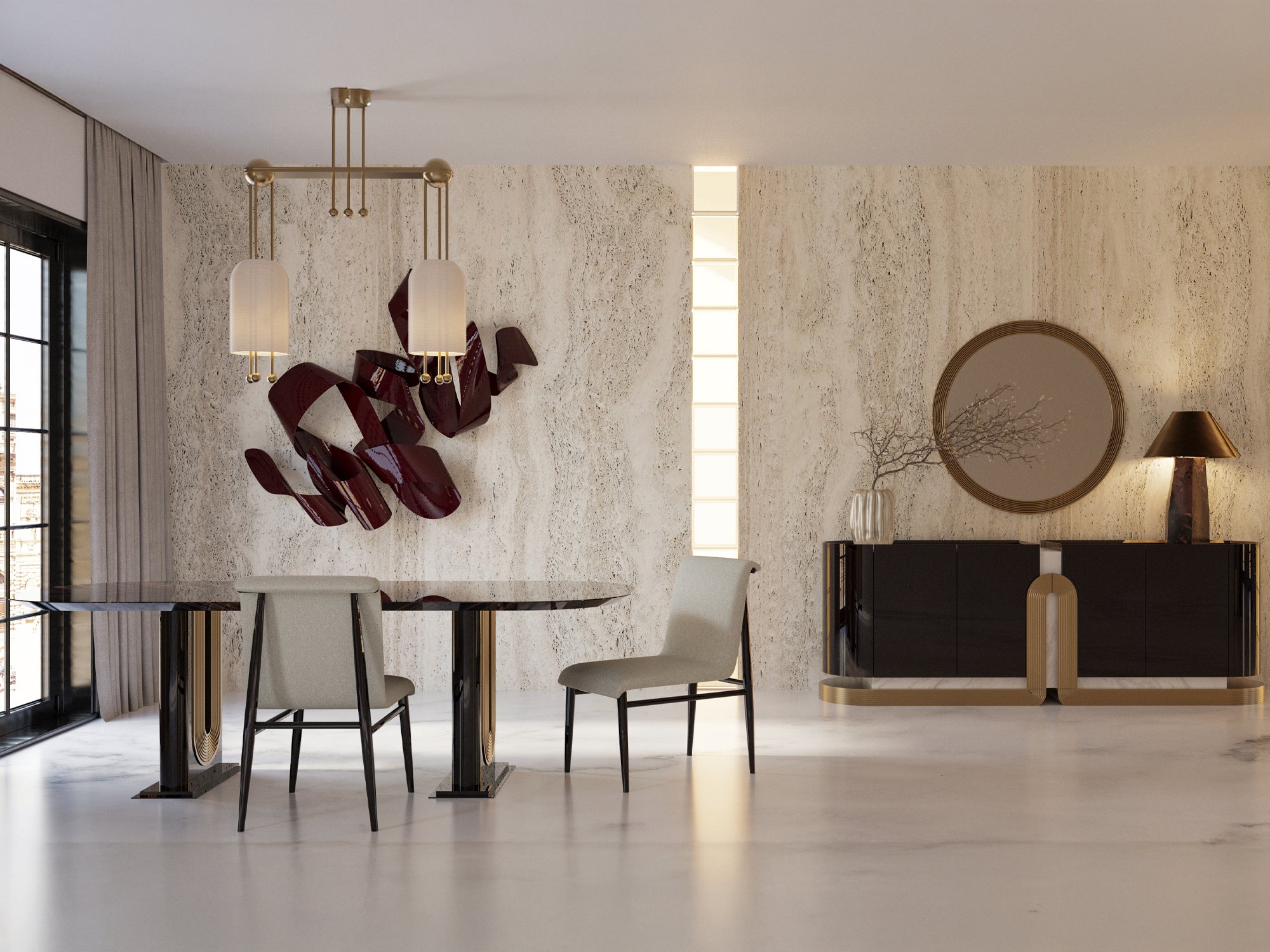 Zenith 6 Person Dining Room Set – Istanbul Furniture - Home of Unique ...
