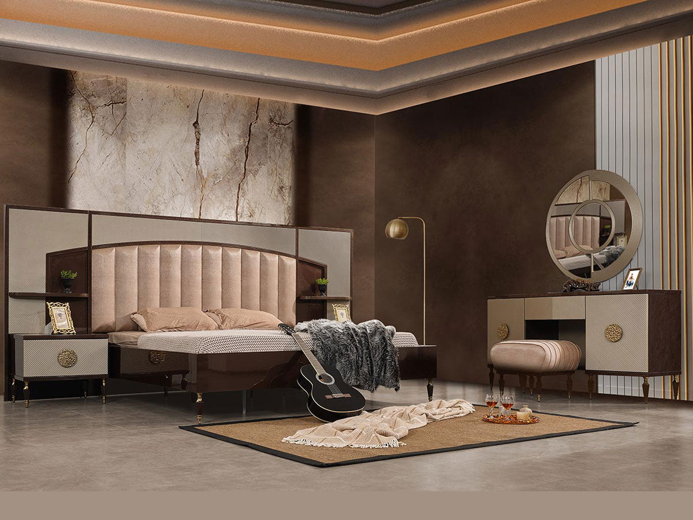 Venedik Bedroom Set – Istanbul Furniture - Home of Unique Turkish Furniture