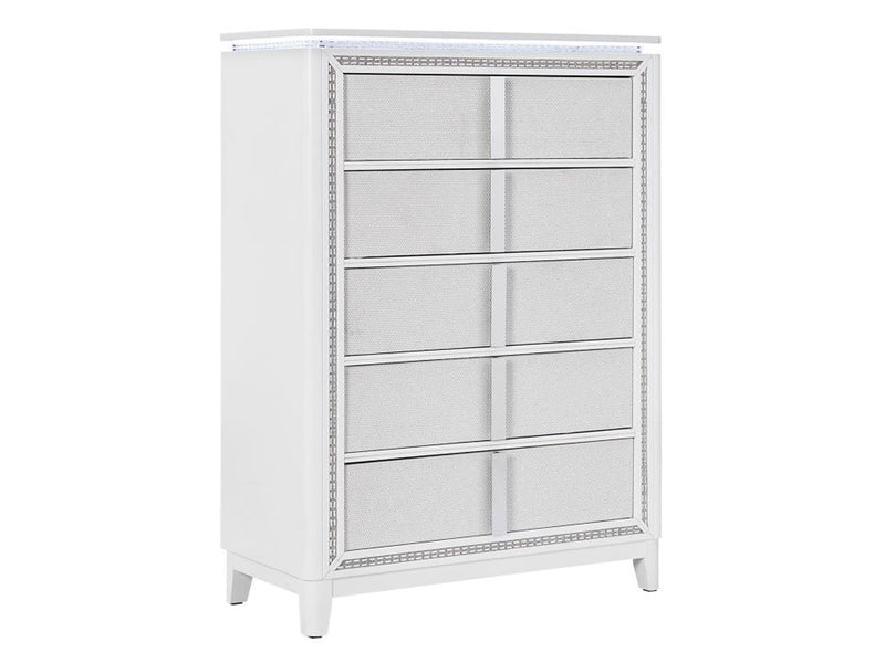 Smart 0318a 38" Wide 5 Drawer Chest With Led