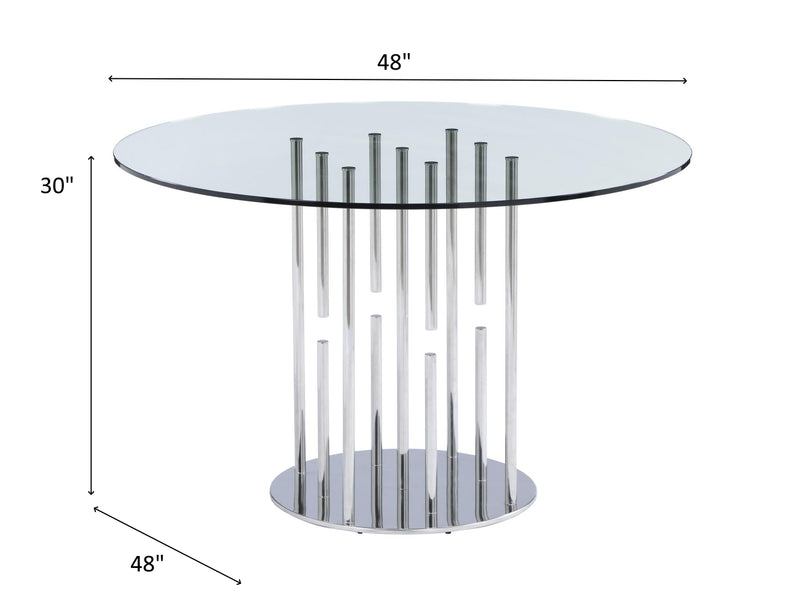 1158 48" Wide Round Dining Table