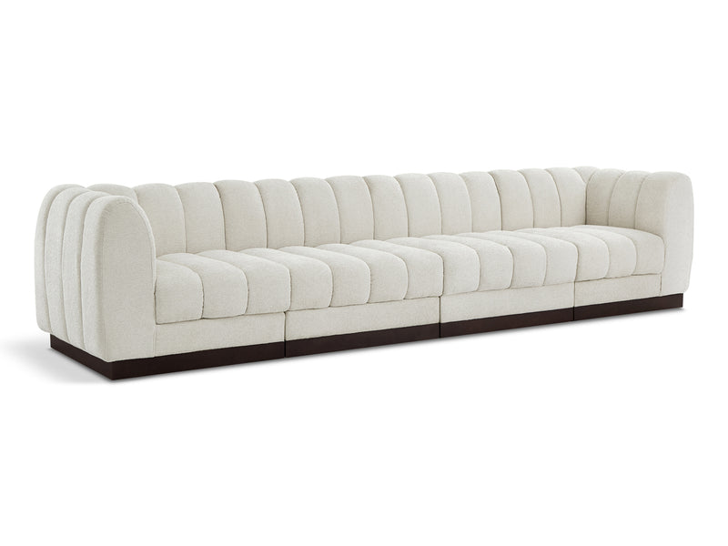 Quinn 133" Wide Chenille Fabric Modular Sofa