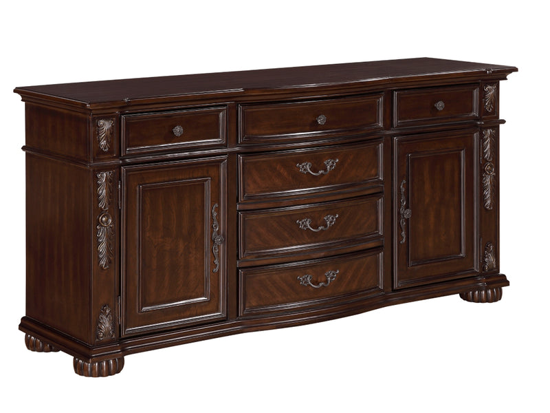 1468 64.5" Wide 2 Door 6 Drawer Buffet