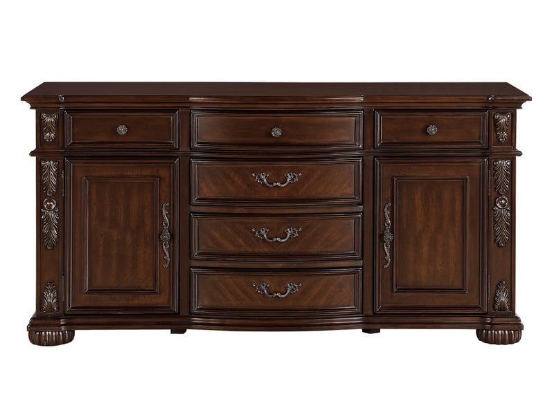 1468 64.5" Wide 2 Door 6 Drawer Buffet
