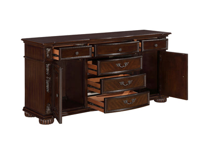 1468 64.5" Wide 2 Door 6 Drawer Buffet