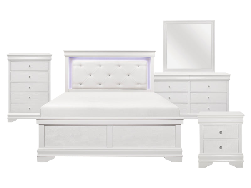 Lana 1556 Kid Platform Bed With LED Lighting