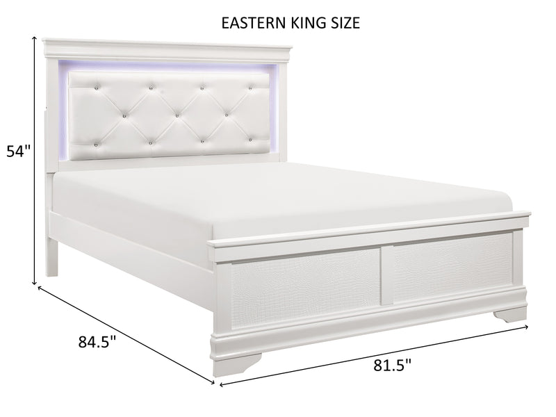 Lana 1556 Platform Bed With LED Lighting