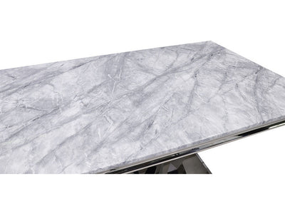 1689DT Marble Top 80" Wide Dining Table