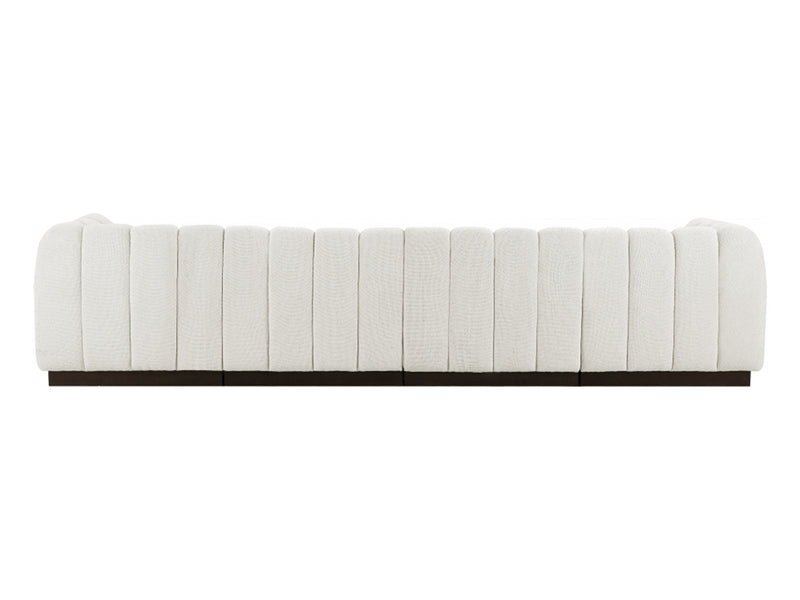 Quinn 133" Wide Chenille Fabric Modular Sofa