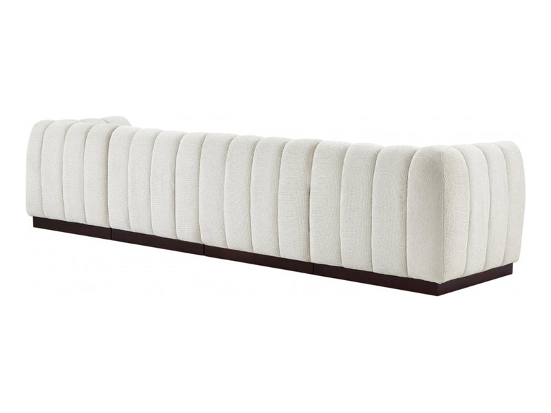 Quinn 133" Wide Chenille Fabric Modular Sofa