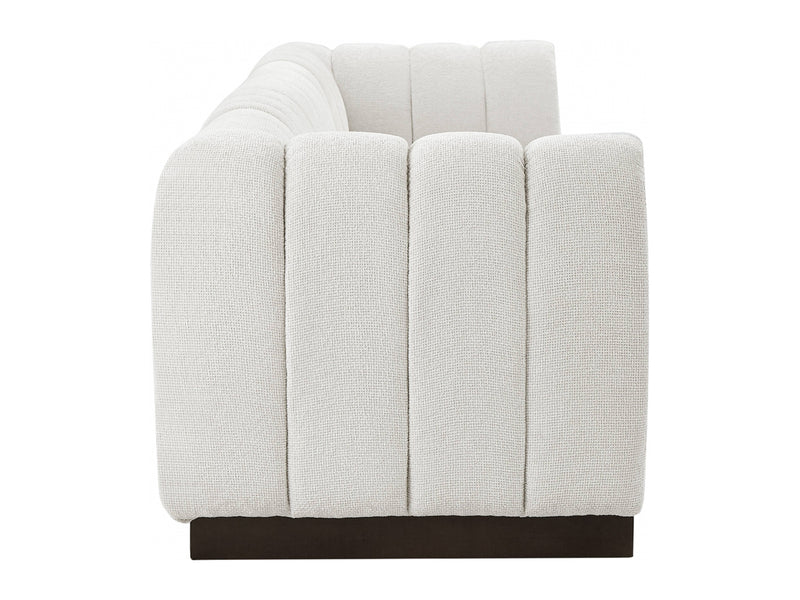 Quinn 133" Wide Chenille Fabric Modular Sofa