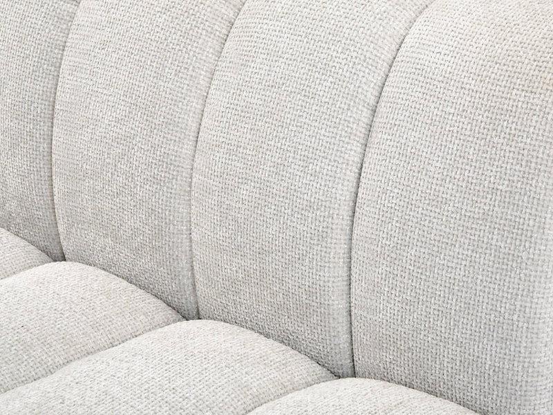 Quinn 133" Wide Chenille Fabric Modular Sofa