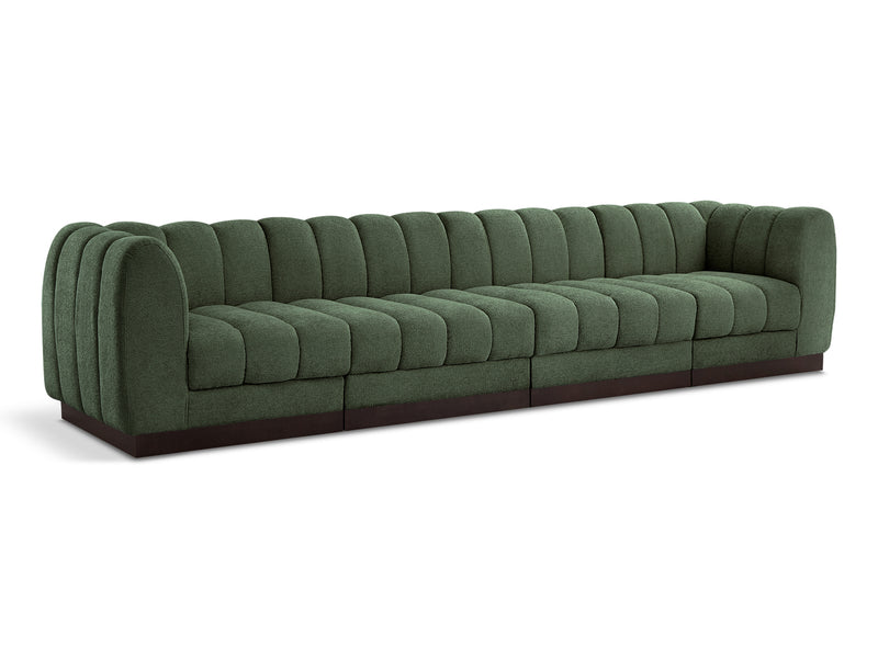 Quinn 133" Wide Chenille Fabric Modular Sofa