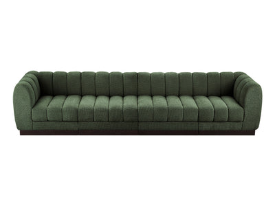 Quinn 133" Wide Chenille Fabric Modular Sofa