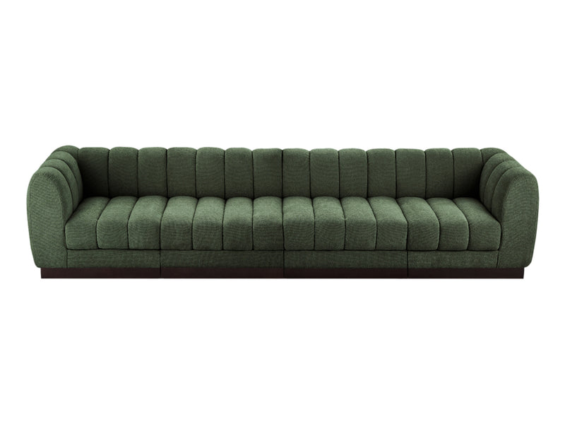 Quinn 133" Wide Chenille Fabric Modular Sofa