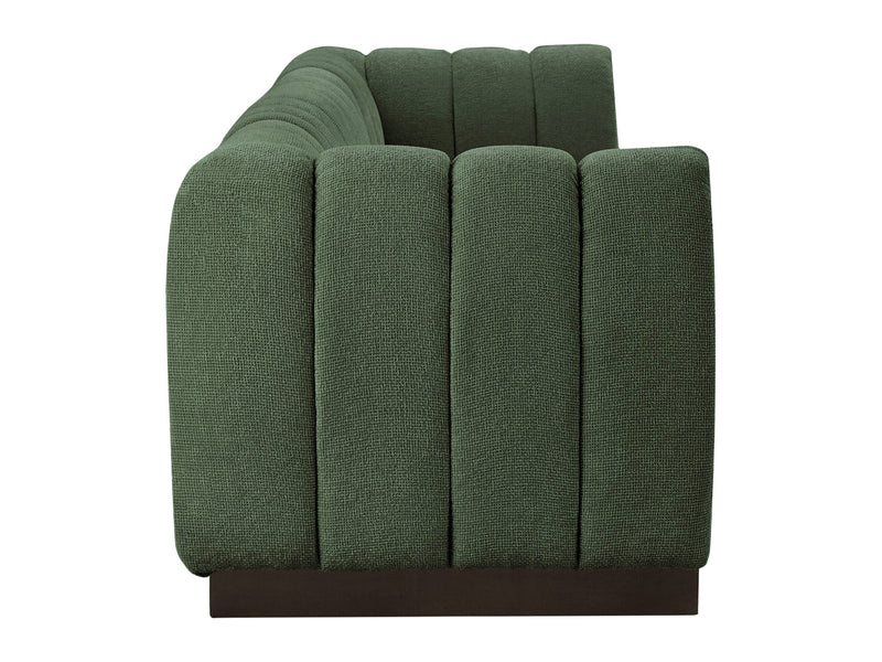 Quinn 133" Wide Chenille Fabric Modular Sofa