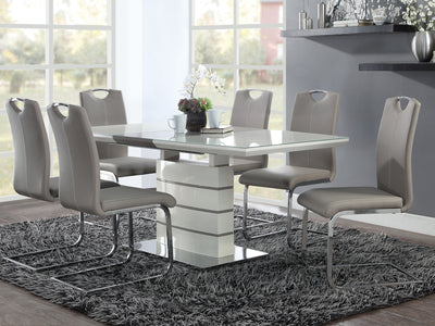5599 Modern 71" / 55" Wide Extendable Dining Table