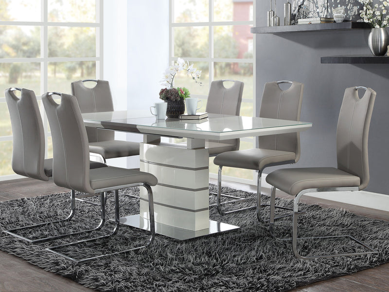 5599 Modern 71" / 55" Wide Extendable Dining Table