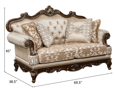 8570 69.5" Wide Traditional Loveseat