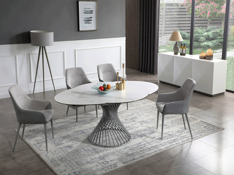 Stares 9034 59" / 47" Wide Extendable Dining Table