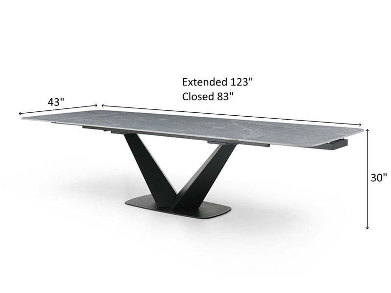Stares 9436 DT 123" / 83" Wide Extendable Dining Table