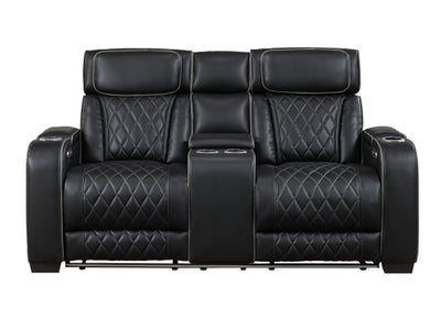 9516 73.5" Wide Faux Leather Recliner Loveseat