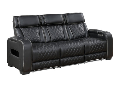 9516 Faux Leather Recliner Living Room Set