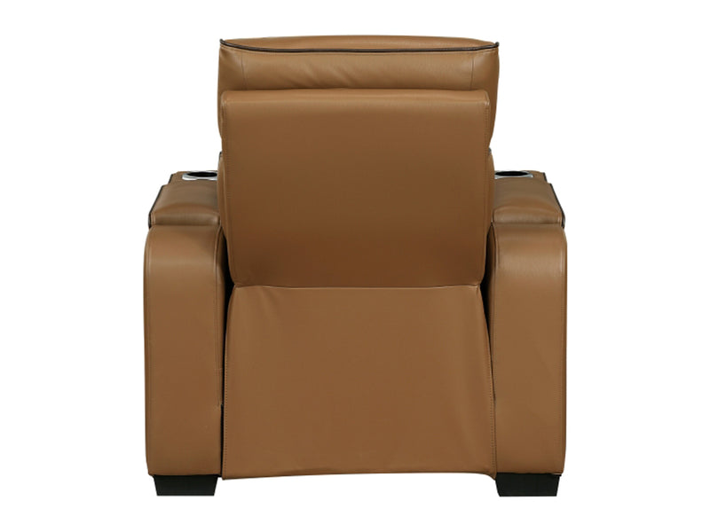 9516 37.5" Wide Faux Leather Recliner Armchair