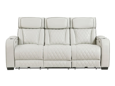 9516 Faux Leather Recliner Living Room Set