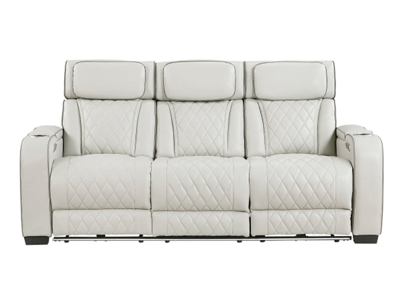 9516 Faux Leather Recliner Living Room Set