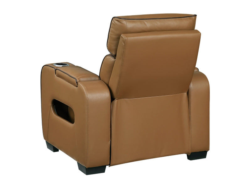 9516 Faux Leather Recliner Living Room Set