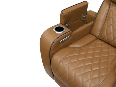 9516 73.5" Wide Faux Leather Recliner Loveseat