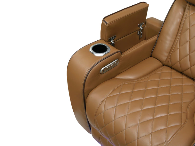 9516 73.5" Wide Faux Leather Recliner Loveseat