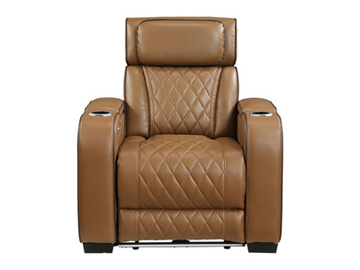 9516 37.5" Wide Faux Leather Recliner Armchair