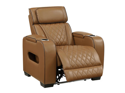9516 37.5" Wide Faux Leather Recliner Armchair