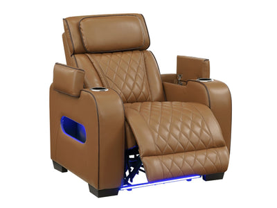 9516 Faux Leather Recliner Living Room Set