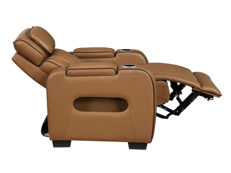 9516 37.5" Wide Faux Leather Recliner Armchair