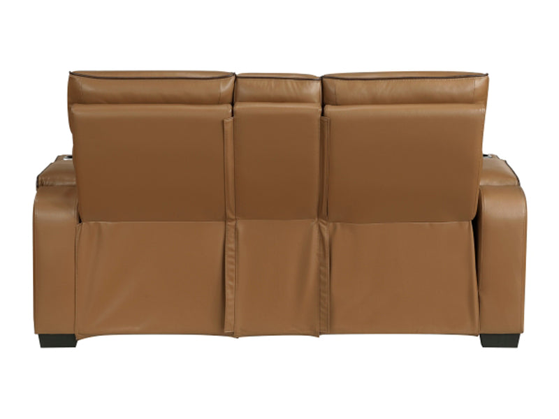 9516 Faux Leather Recliner Living Room Set