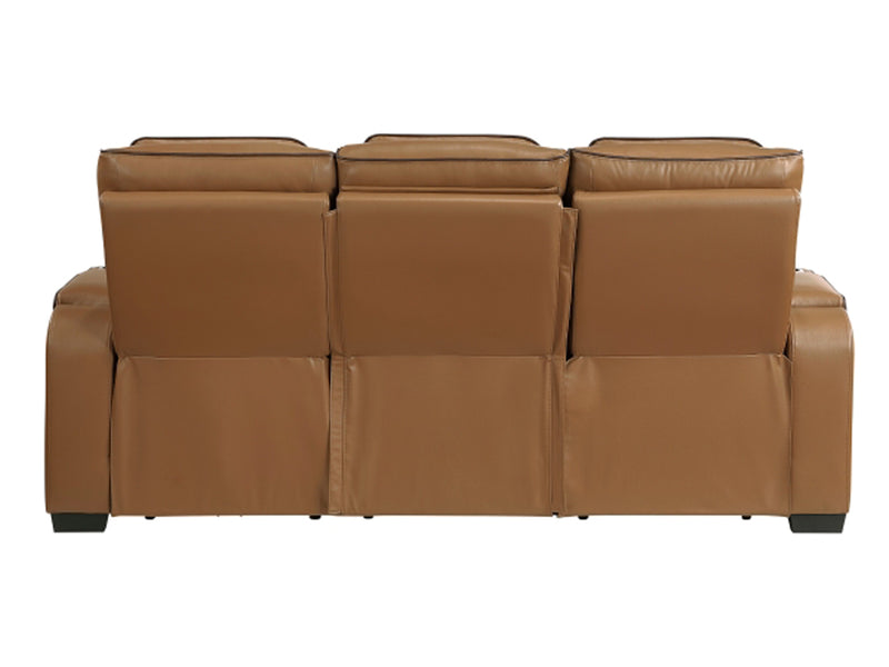 9516 Faux Leather Recliner Living Room Set