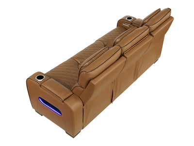 9516 84" Wide Faux Leather Recliner Sofa