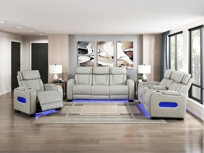 9516 73.5" Wide Faux Leather Recliner Loveseat