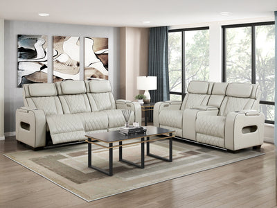 9516 73.5" Wide Faux Leather Recliner Loveseat