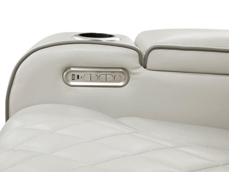 9516 Faux Leather Recliner Living Room Set