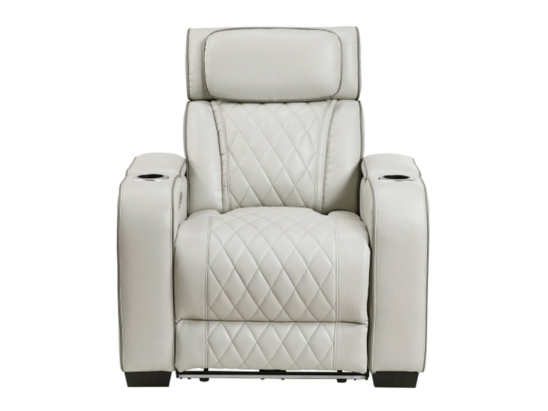 9516 37.5" Wide Faux Leather Recliner Armchair